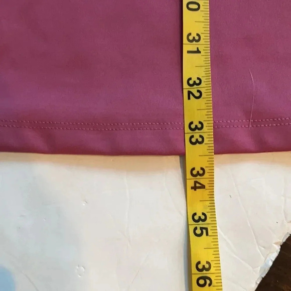 Tommy Bahama sleeveless mock neck golf dress plum/mauve leaf print trim Size M - Picture 7 of 10